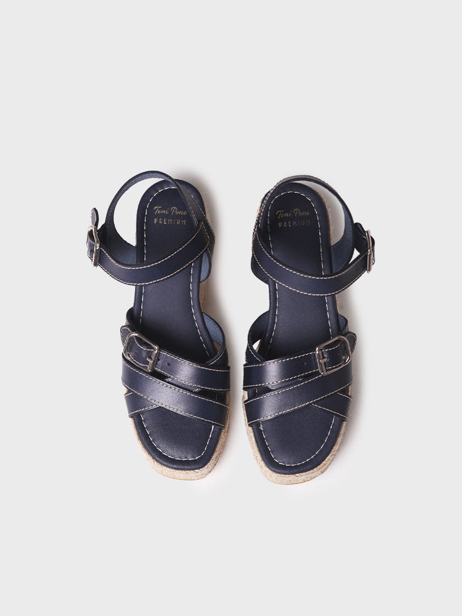 Sandalias mujer - Sandalia de plataforma de piel  - Toni Pons  
