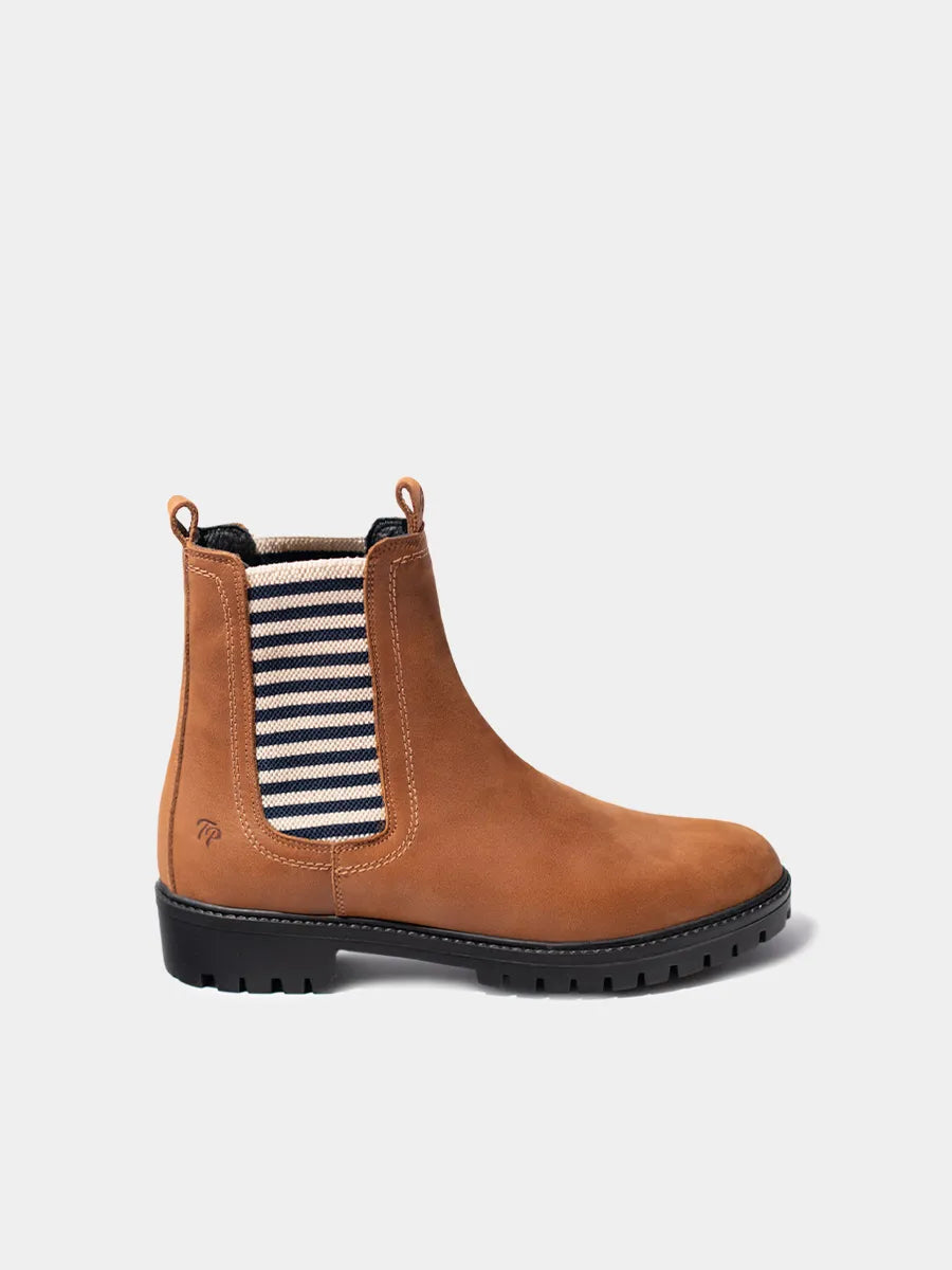 Botines mujer - Botines de mujer en piel con elásticos a rayas | CARLA-NR  - Toni Pons  