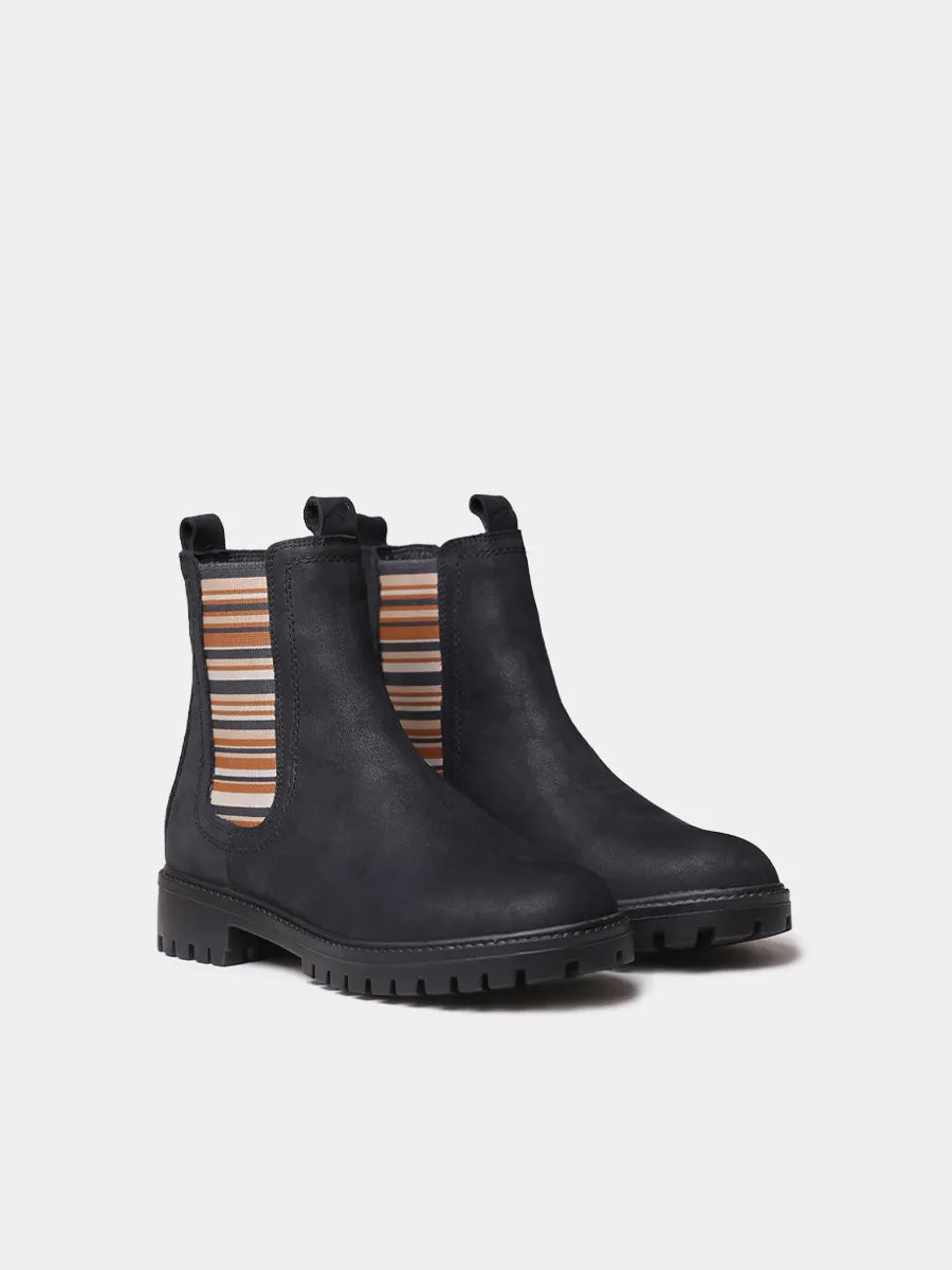 Botines mujer - Botines de mujer en piel con elásticos a rayas | CARLA-NR  - Toni Pons  