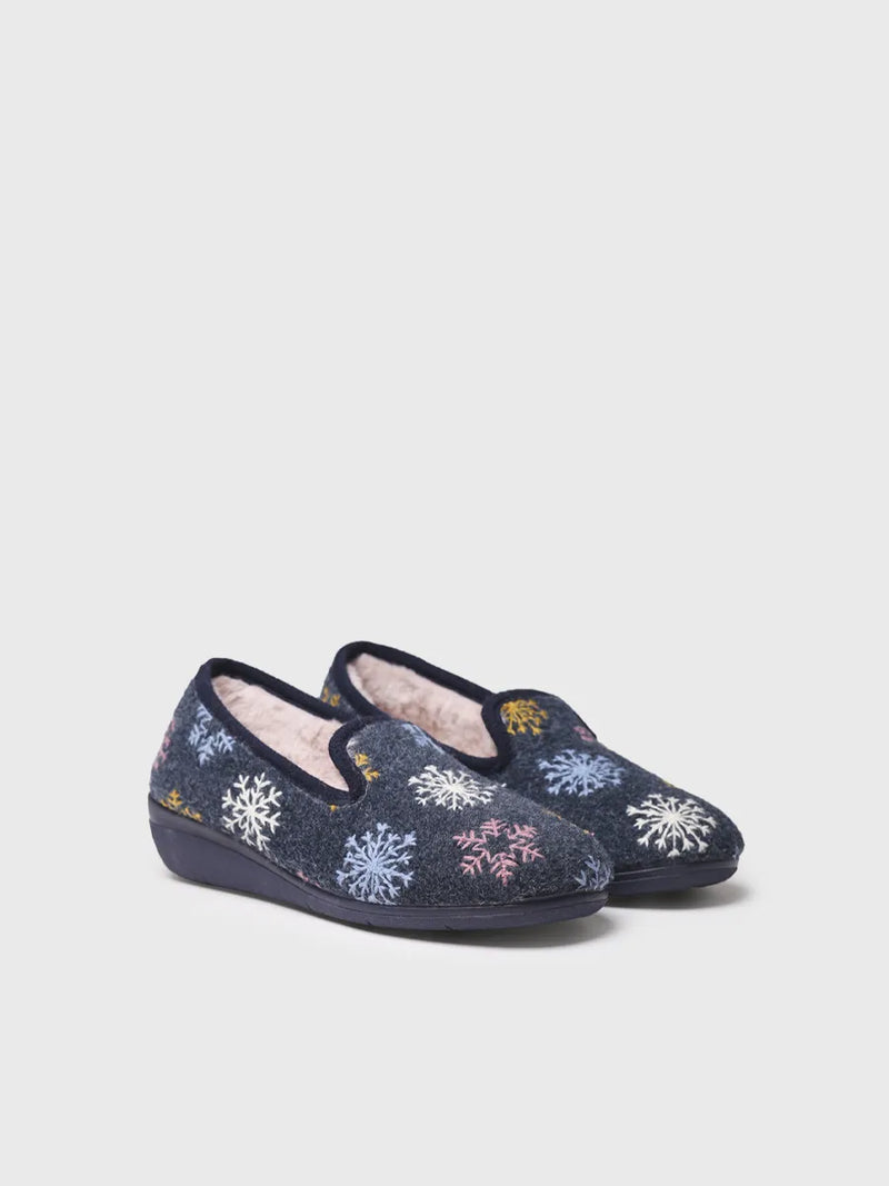 zapatillas de casa mujer - Zapatillas de casa de mujer con detalles bordados | CARME-CP  - Toni Pons  
