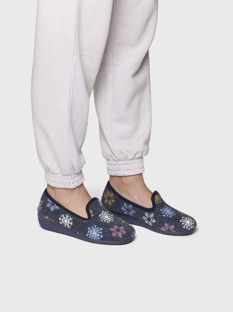 zapatillas de casa mujer - Zapatillas de casa de mujer con detalles bordados | CARME-CP  - Toni Pons  
