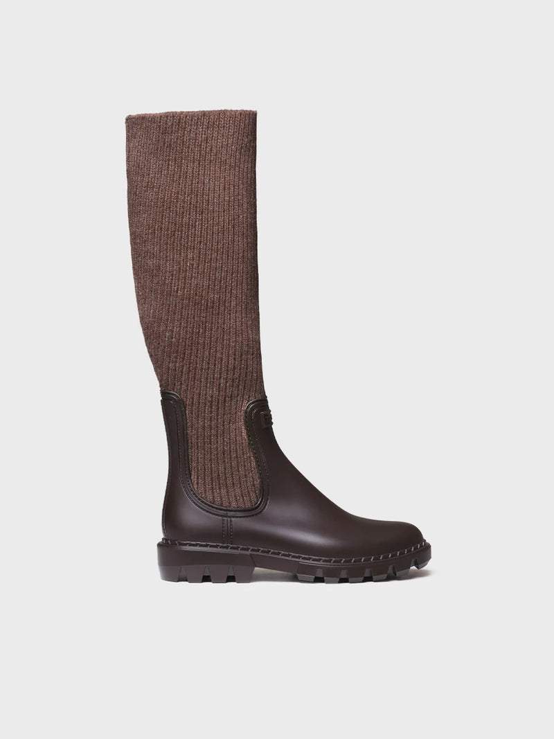 Botines mujer - Bota alta en goma y punto para mujer | CARPI  - Toni Pons  