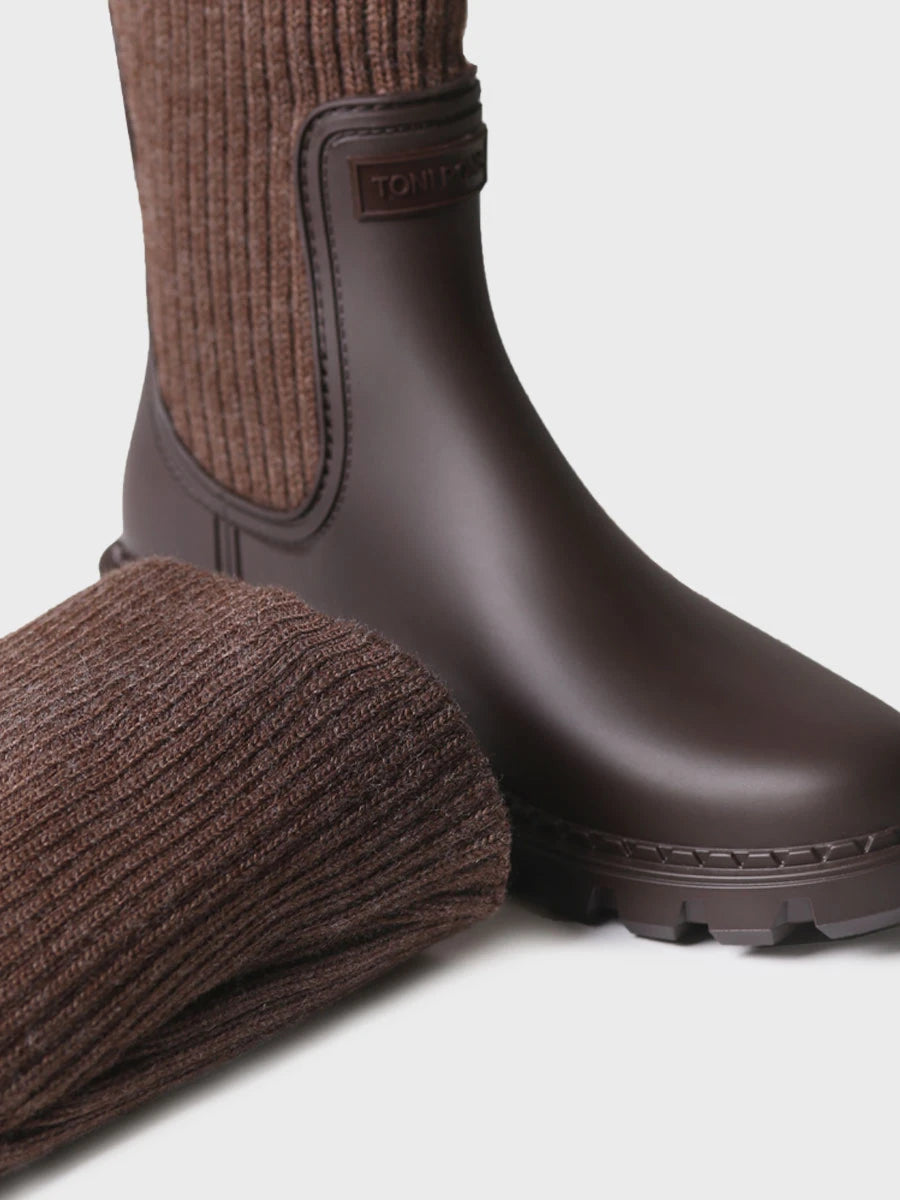 Botines mujer - Bota alta en goma y punto para mujer | CARPI  - Toni Pons  