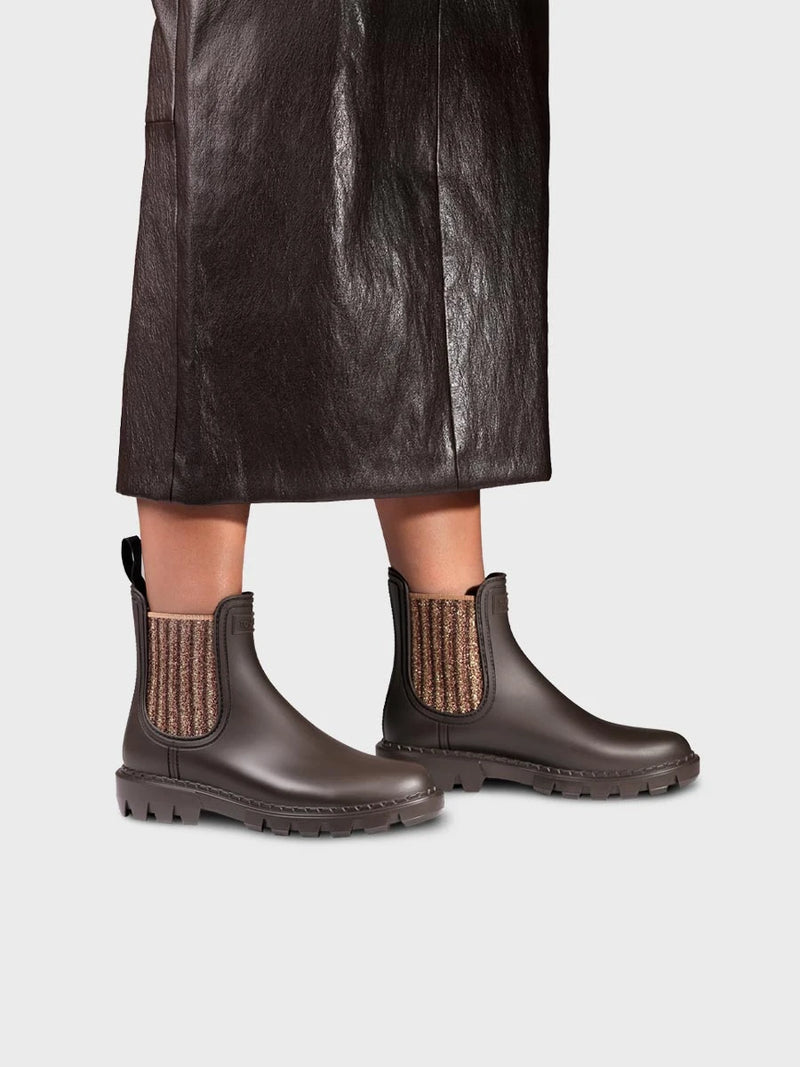 Botines mujer - Botín de agua en goma con elástico lurex para mujer | CASPIA  - Toni Pons  