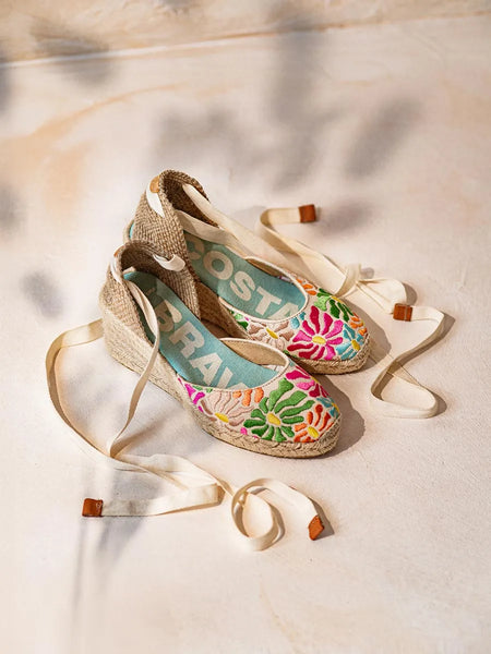 Espadrillas Toni Pons Calonge - Zeppa 7cm In Juta Vegane Donna, Stile Valencia - Foto 3