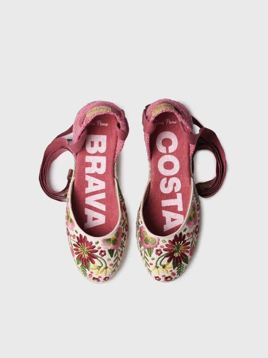  - Alpargatas de cuña bordadas de mujer | CASTELL  - Toni Pons  