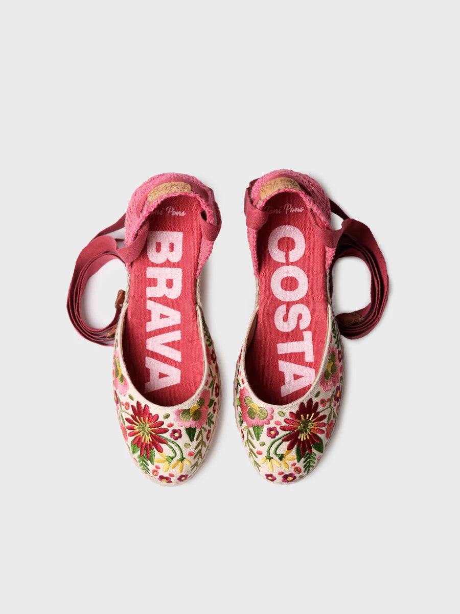  - Alpargatas de cuña bordadas de mujer | CASTELL  - Toni Pons  