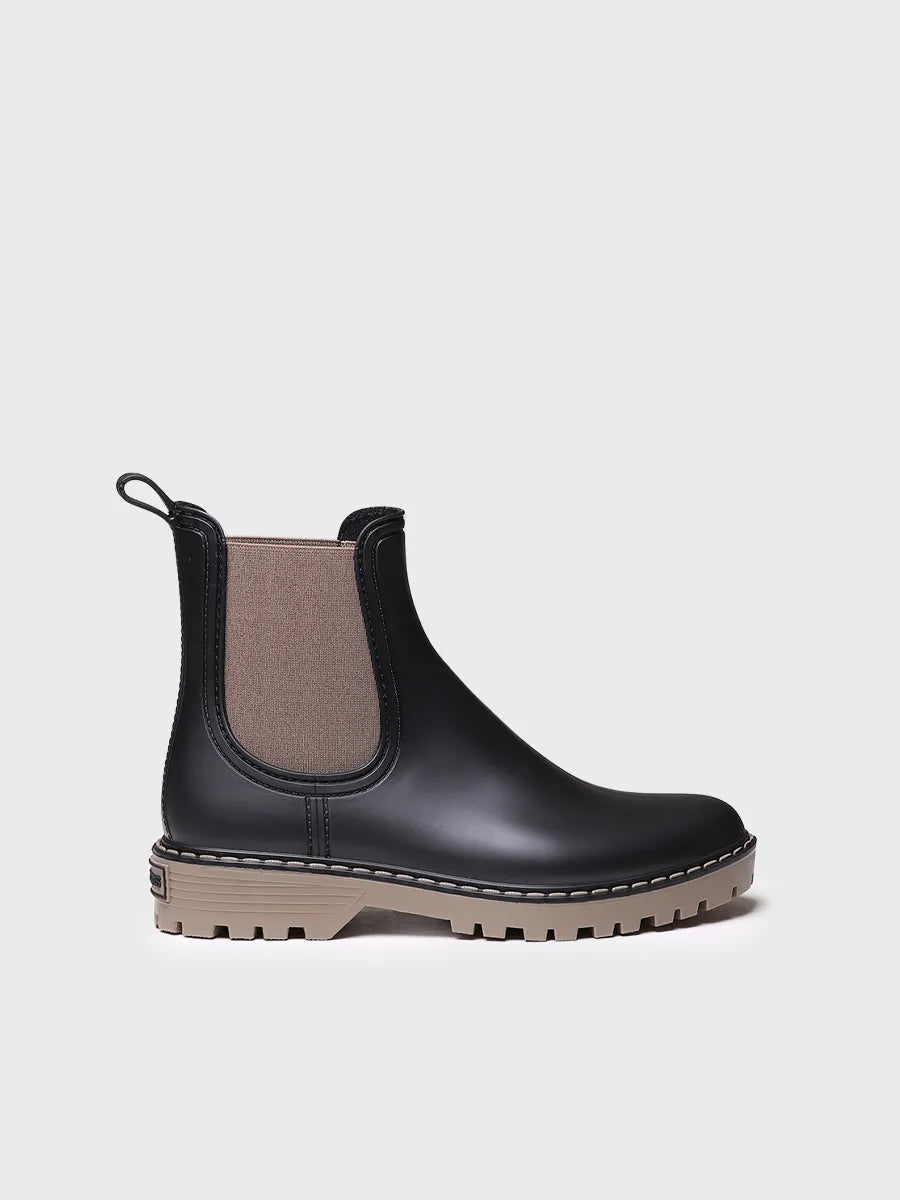 Bottines de pluie pour femme en kaki 