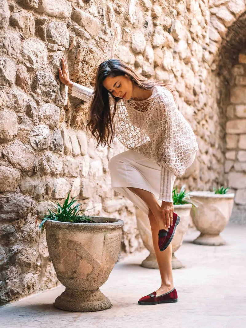 zapatos mujer - Mocasines de terciopelo para mujer | CELINE  - Toni Pons  