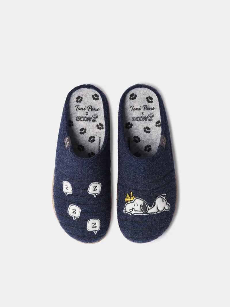 Zapatillas de casa hombre - Zapatillas tipo zueco para hombre de Snoopy | CHARLIE  - Toni Pons  
