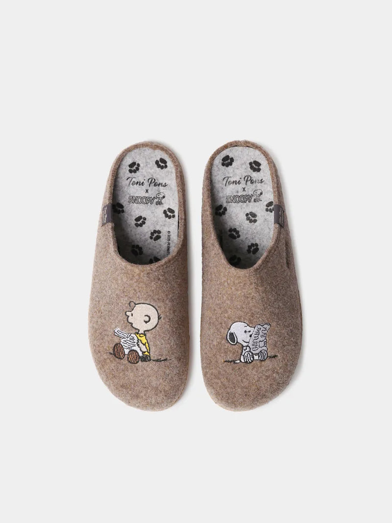 Zapatillas de casa hombre - Zapatillas tipo zueco para hombre de Snoopy | CHARLIE  - Toni Pons  
