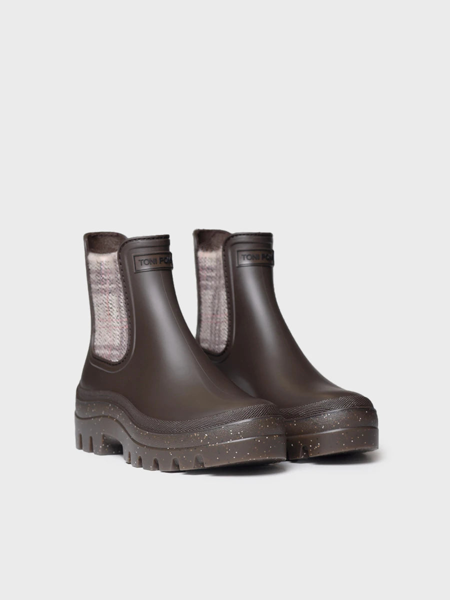 Botines mujer - Botín de agua en goma con elásticos tweed para mujer | CHARLOTTE  - Toni Pons  