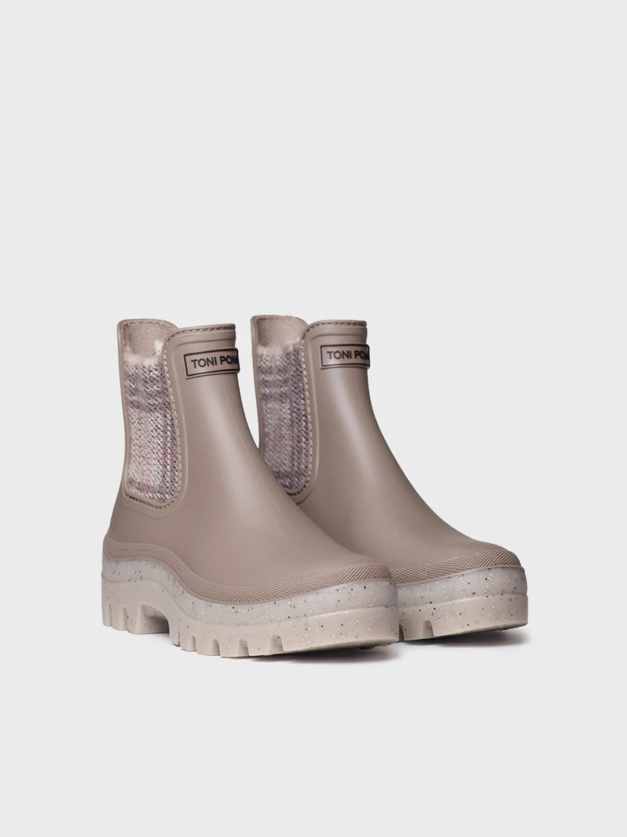 Botines mujer - Botín de agua en goma con elásticos tweed para mujer | CHARLOTTE  - Toni Pons  