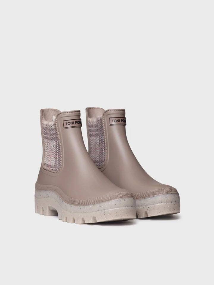 Botines mujer - Botín de agua en goma con elásticos tweed para mujer | CHARLOTTE  - Toni Pons  