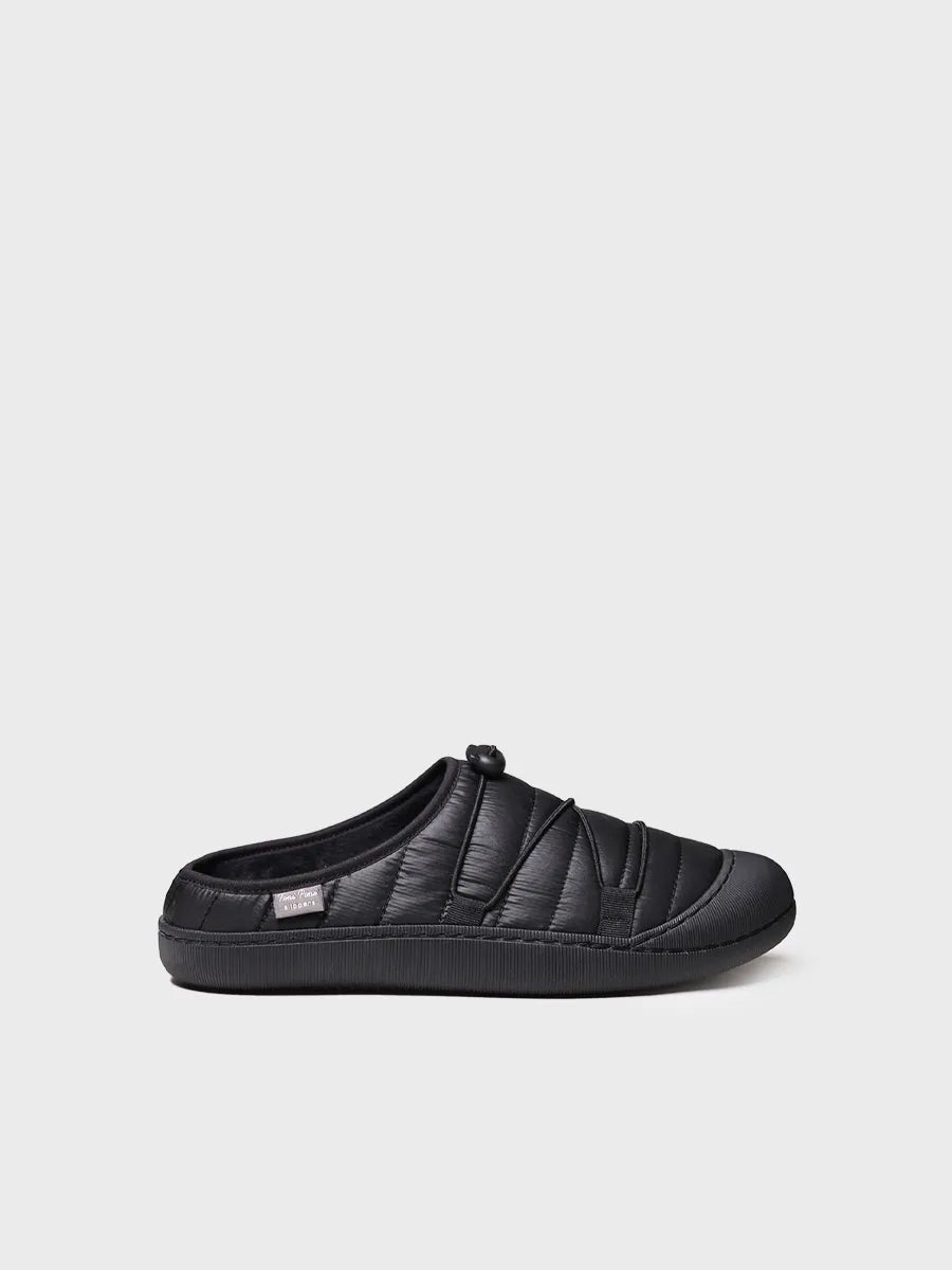 Men's clog slippers in rubber and fabric - CHARLY-TK