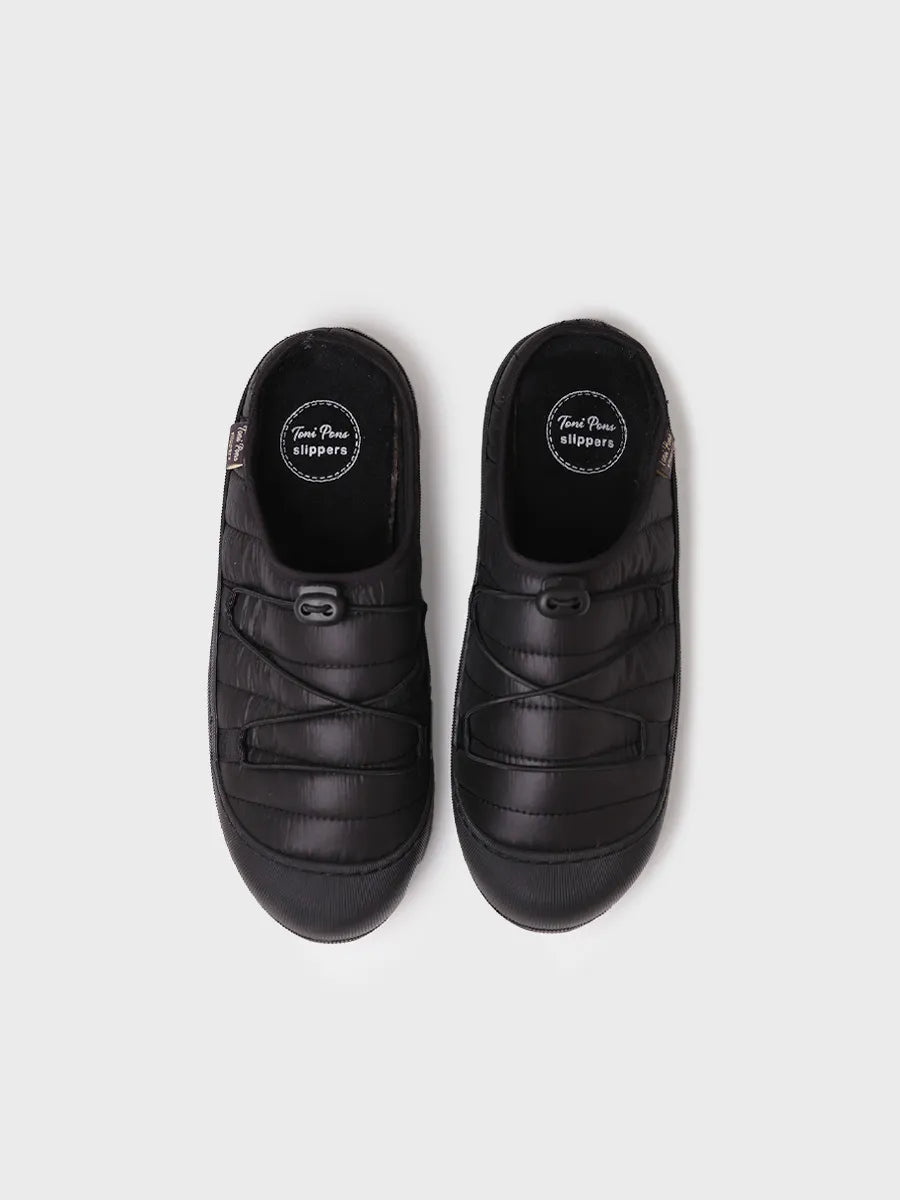 Men's clog slippers in rubber and fabric - CHARLY-TK