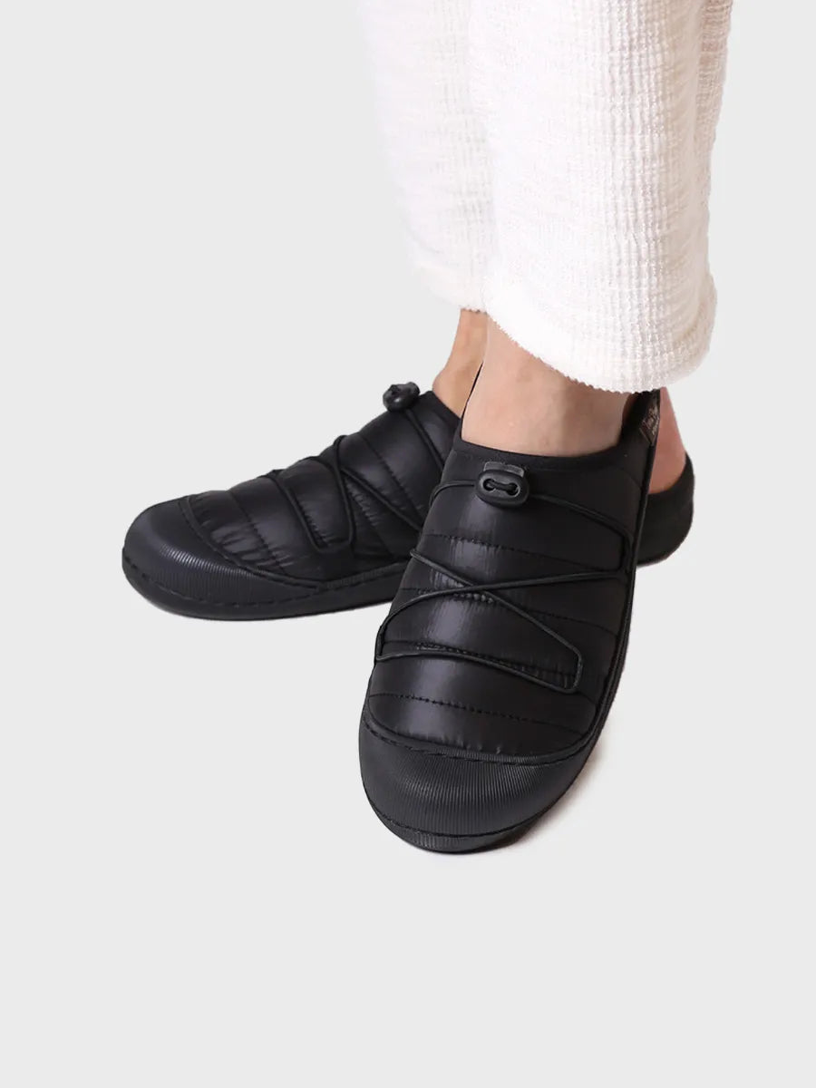 Men's clog slippers in rubber and fabric - CHARLY-TK