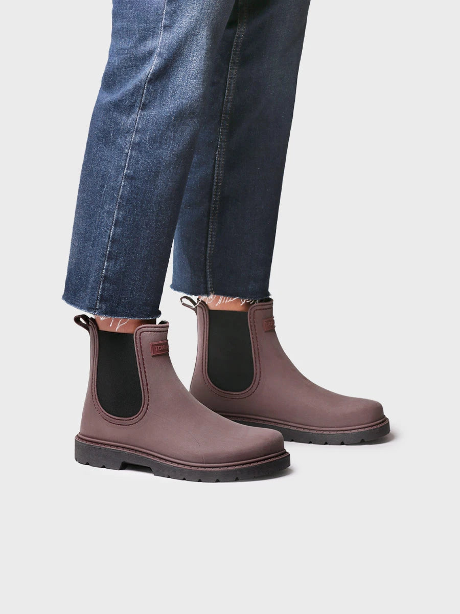 Stivaletto barefoot impermeabile in gomma da donna | CHERYL