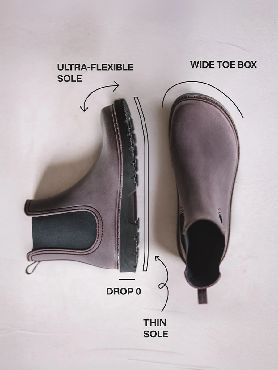 Stivaletto barefoot impermeabile in gomma da donna | CHERYL