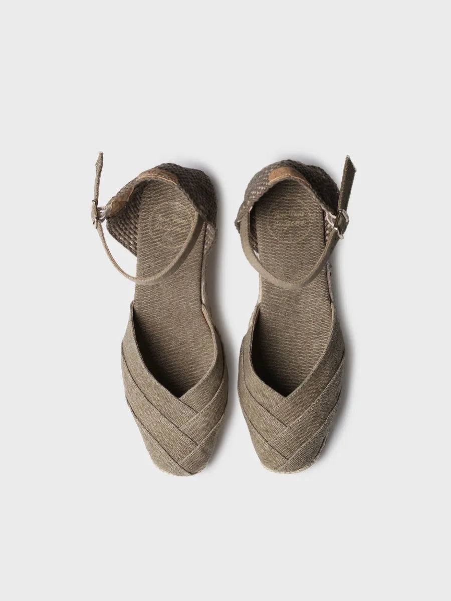  - Alpargatas de cuña de mujer en lona de algodón | CLARA  - Toni Pons  