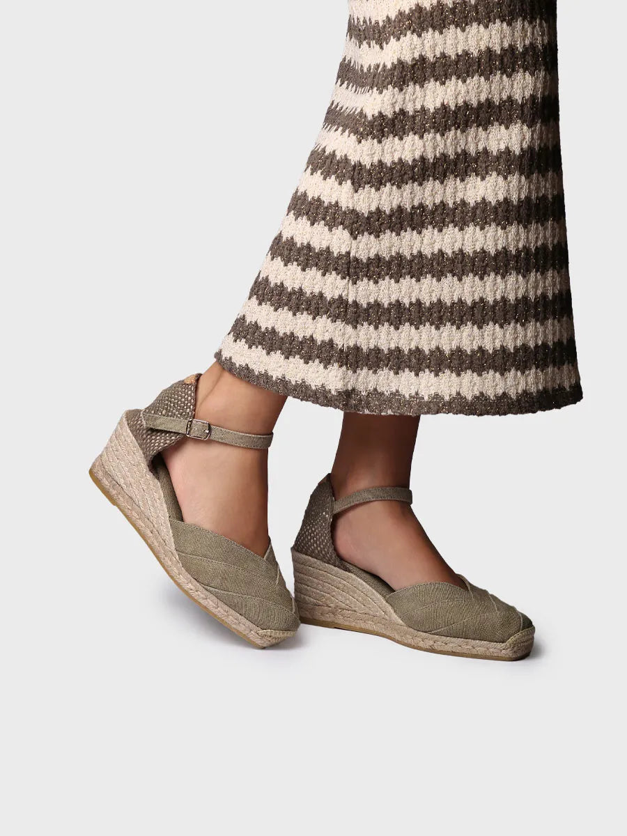  - Alpargatas de cuña de mujer en lona de algodón | CLARA  - Toni Pons  