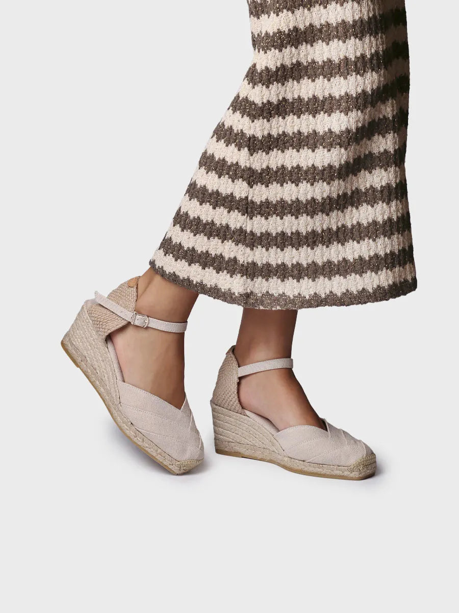  - Alpargatas de cuña de mujer en lona de algodón | CLARA  - Toni Pons  