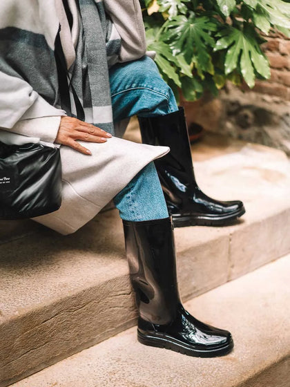 Botas mujer - Bota de agua para mujer en goma con acabado brillante | CLERMONT  - Toni Pons  