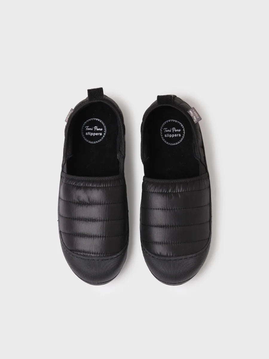 Slippers para hombre en goma y tejido acolchado - COLIN-TK