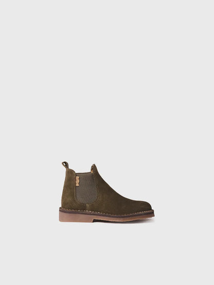 Chelsea Boot for Kids in Suede in khaki 