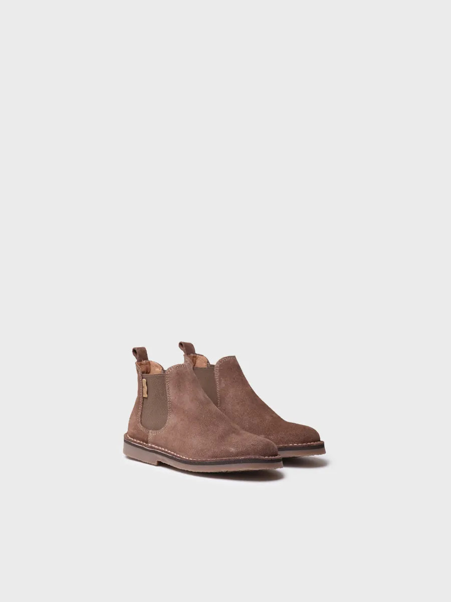 Chelsea Boot for Kids in Suede in khaki 