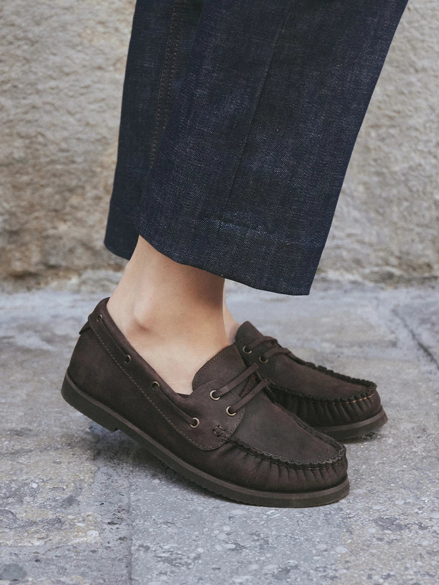 Bootsschuh aus Leder für Damen | CORAL-P