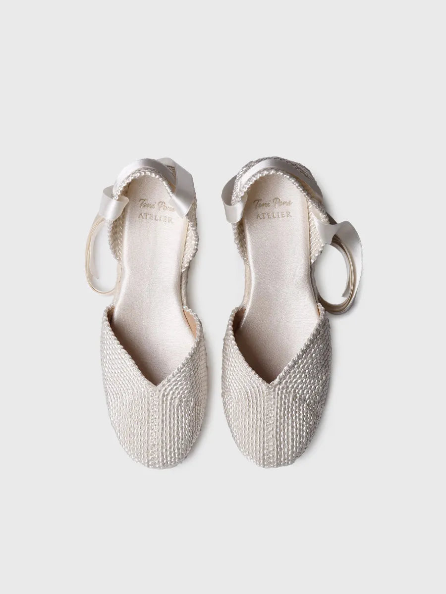  - Alpargatas de novia de mujer con cintas | CORALIE  - Toni Pons  