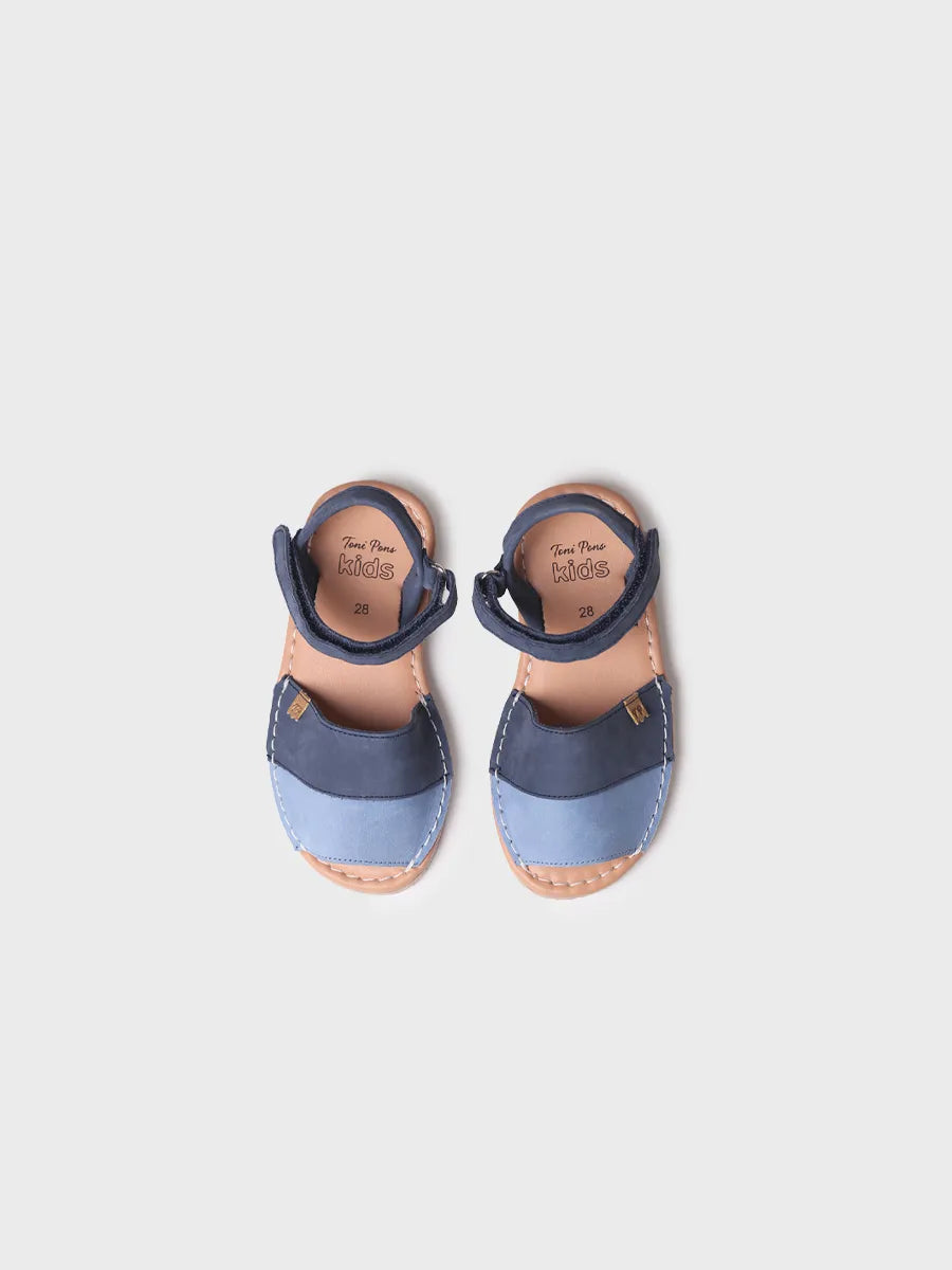Minorquine pour enfant en cuir nubuck - CORDA