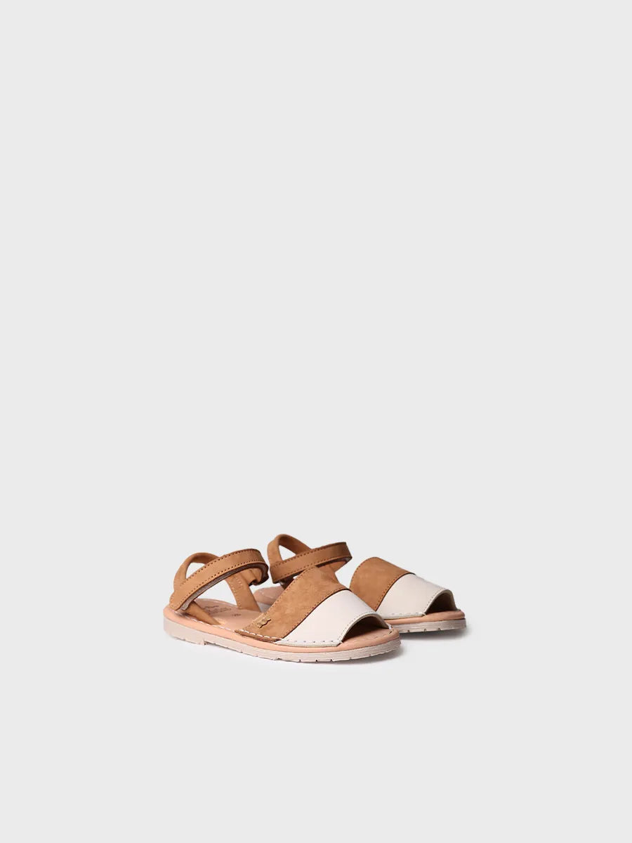 Minorquine pour enfant en cuir nubuck - CORDA