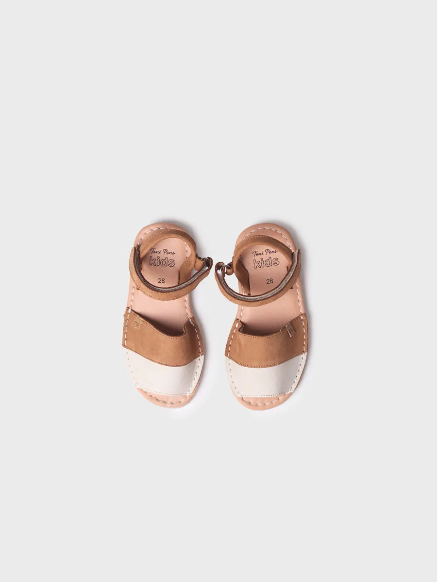 Minorquine pour enfant en cuir nubuck - CORDA