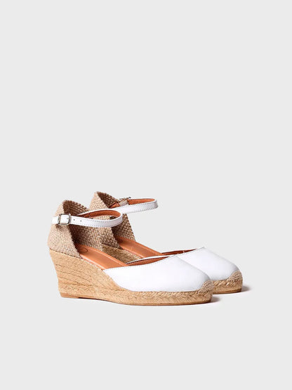 Espadrille fermée en cuir 