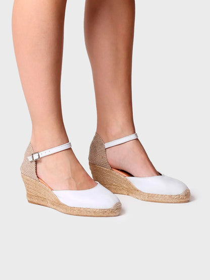 Espadrille fermée en cuir 