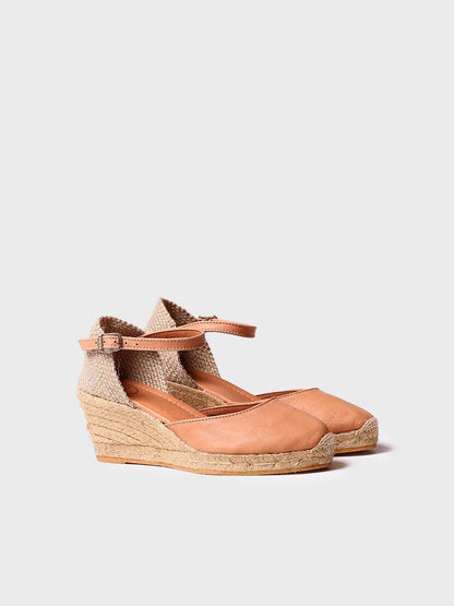 Espadrille fermée en cuir 