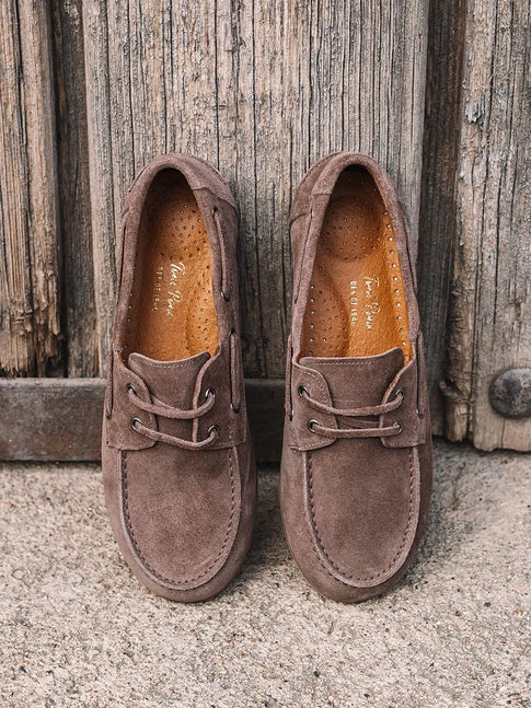  - Náuticos de mujer en serraje con cordones de piel | CRIS-SE  - Toni Pons  