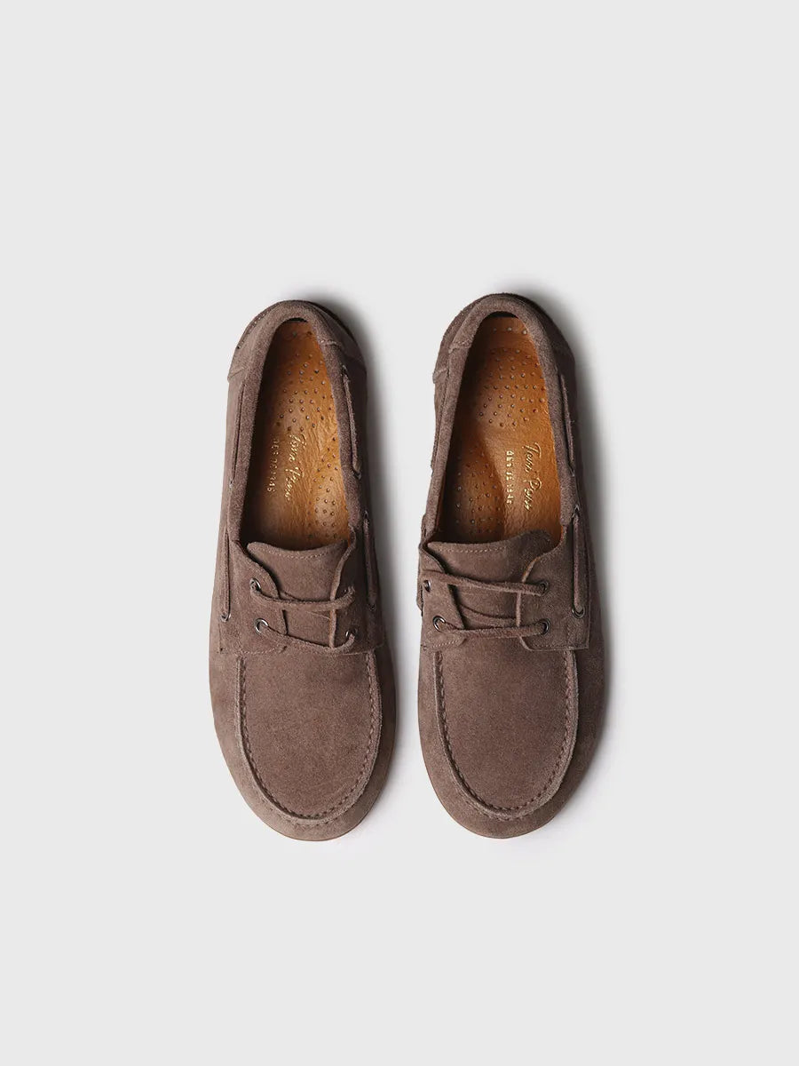  - Náuticos de mujer en serraje con cordones de piel | CRIS-SE  - Toni Pons  