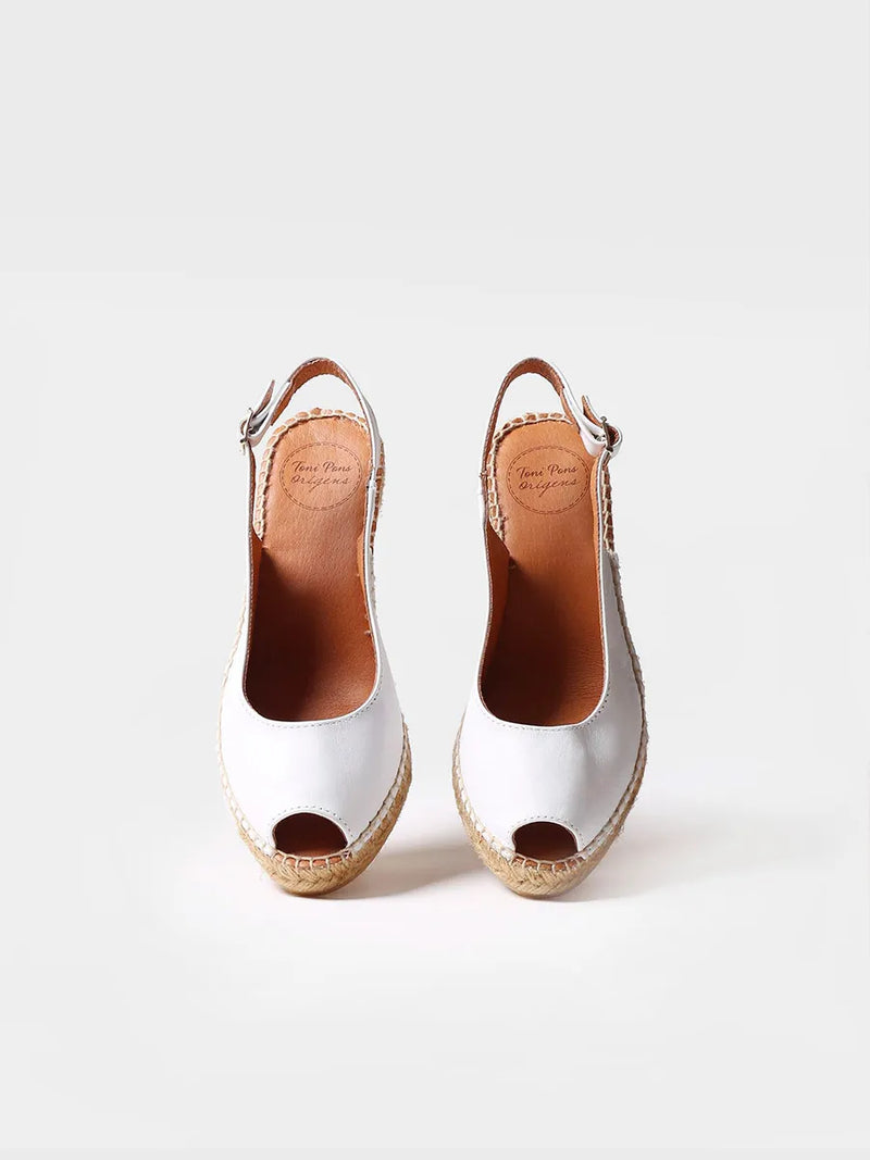 Alpargatas mujer - Alpargata de cuña estilo peep toe  - Toni Pons  