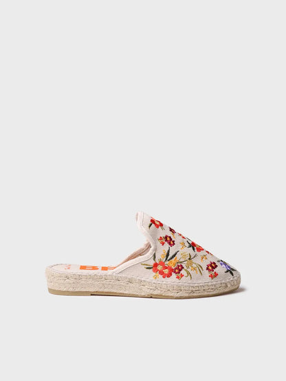 Women's embroidered espadrille