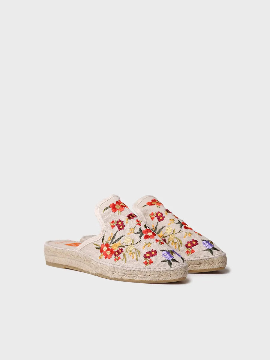 Women's embroidered espadrille