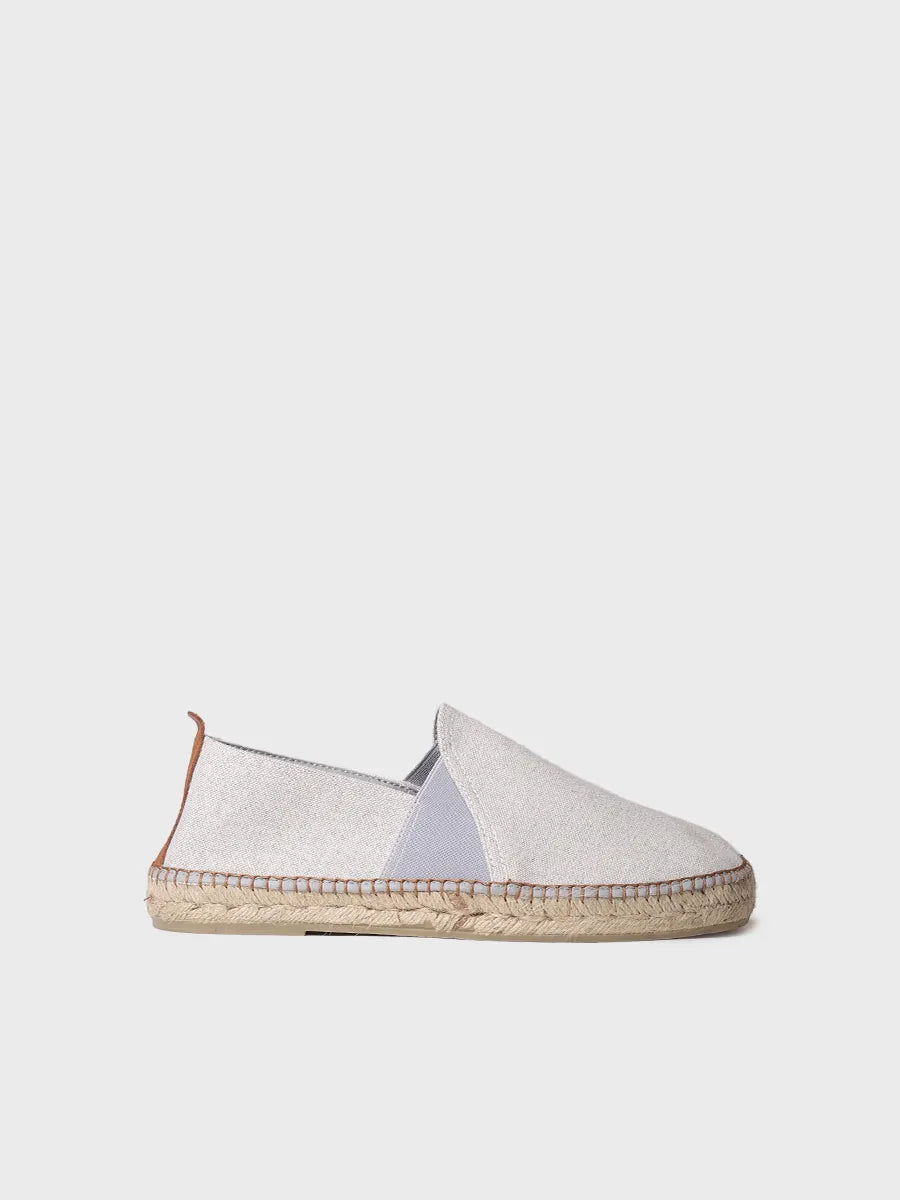 Espadrille homme et tissu 