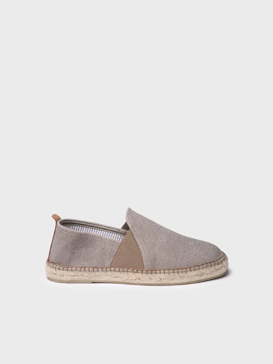 Espadrille homme et tissu 