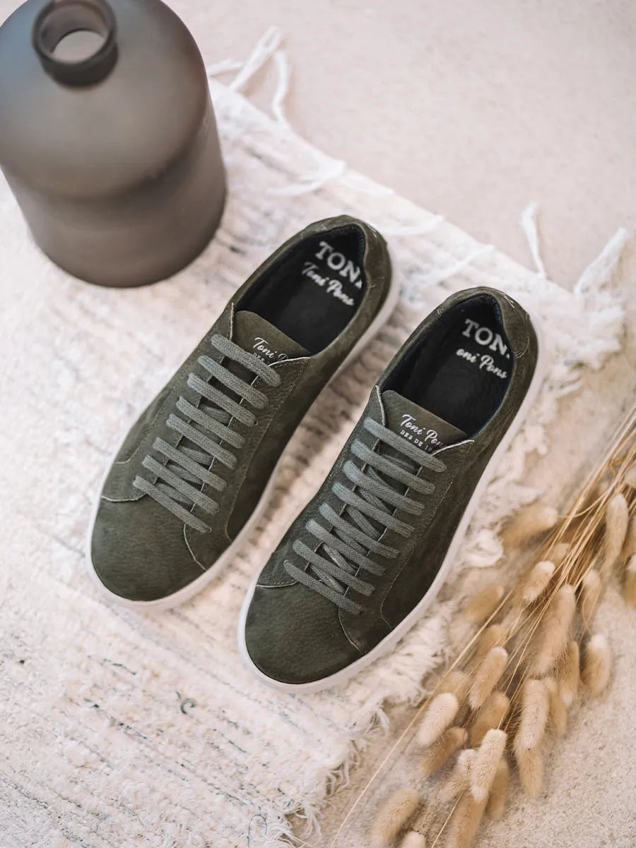 zapatos de cordones hombre - Zapatilla para hombre en piel nobuck con cordones | DALMAU  - Toni Pons  