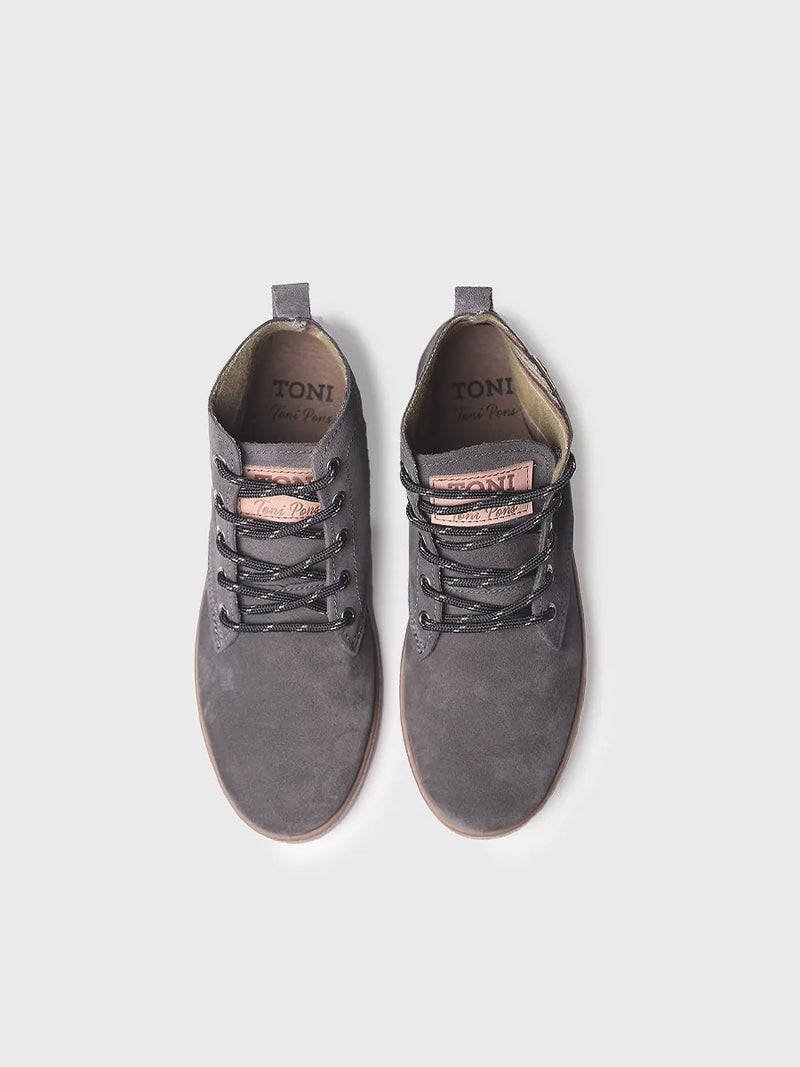 botines hombre - Botín con cordones para hombre en serraje | DALTON-SY  - Toni Pons  