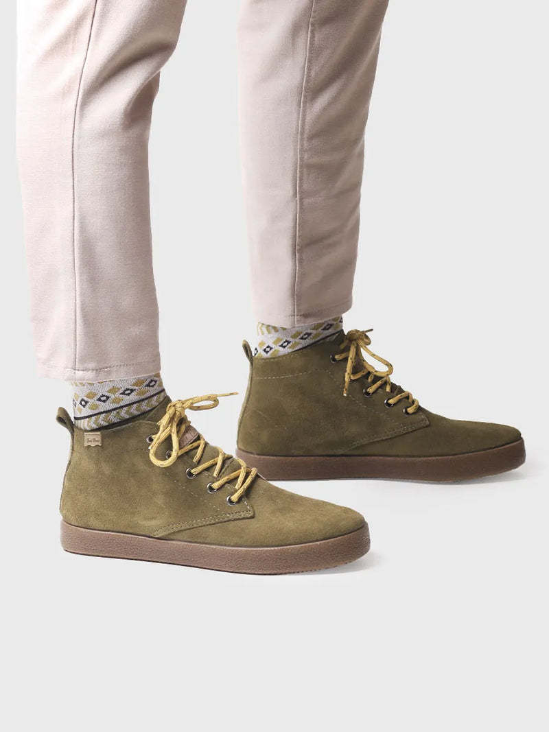 botines hombre - Botín con cordones para hombre en serraje | DALTON-SY  - Toni Pons  