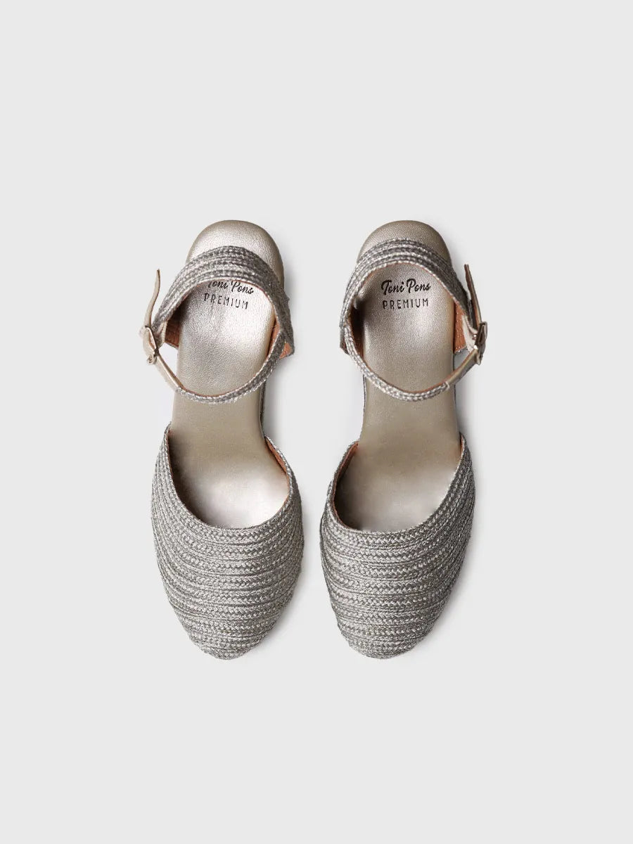  - Alpargatas de cuña de mujer metalizadas | DAMARIS  - Toni Pons  
