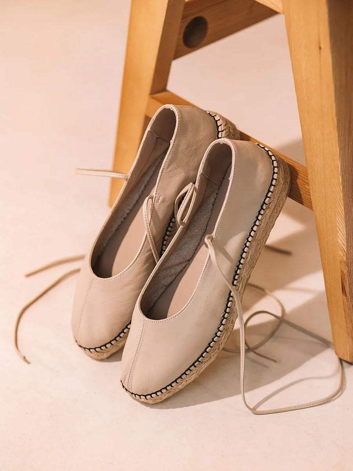 Alpargatas mujer - Alpargata tipo bailarina de piel para mujer | DAMETA  - Toni Pons  